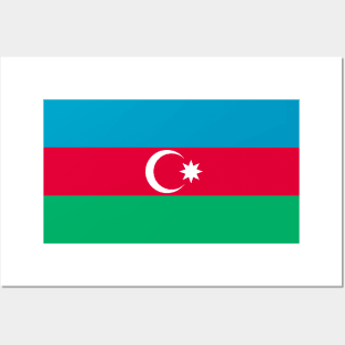 Flag of Azerbaijan Posters and Art